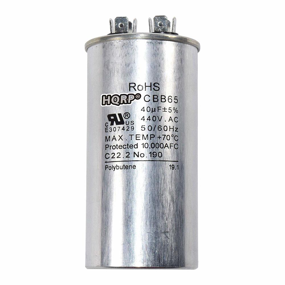 Condensador 40uf 450v Condensador De Motor HQRP 10uF 370-440V AC - Para Arranque Y Marcha De Motores Eléctricos, Forma Ovalada HQRP Capacitor 10MFD