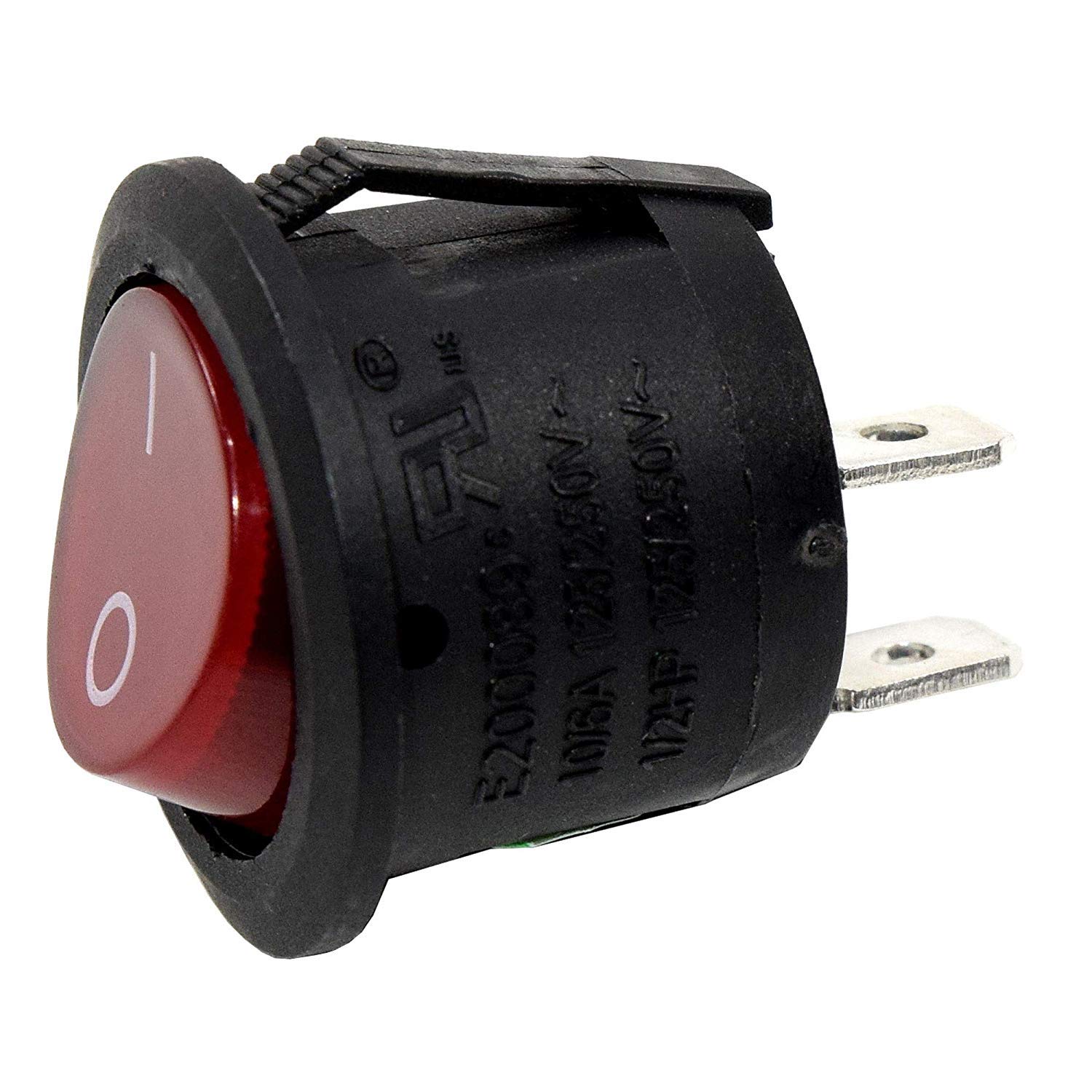 KCD1 Red Rocker Switch - Replacement For Hoover/Bissell Vacuums (12V DC, 20mm)