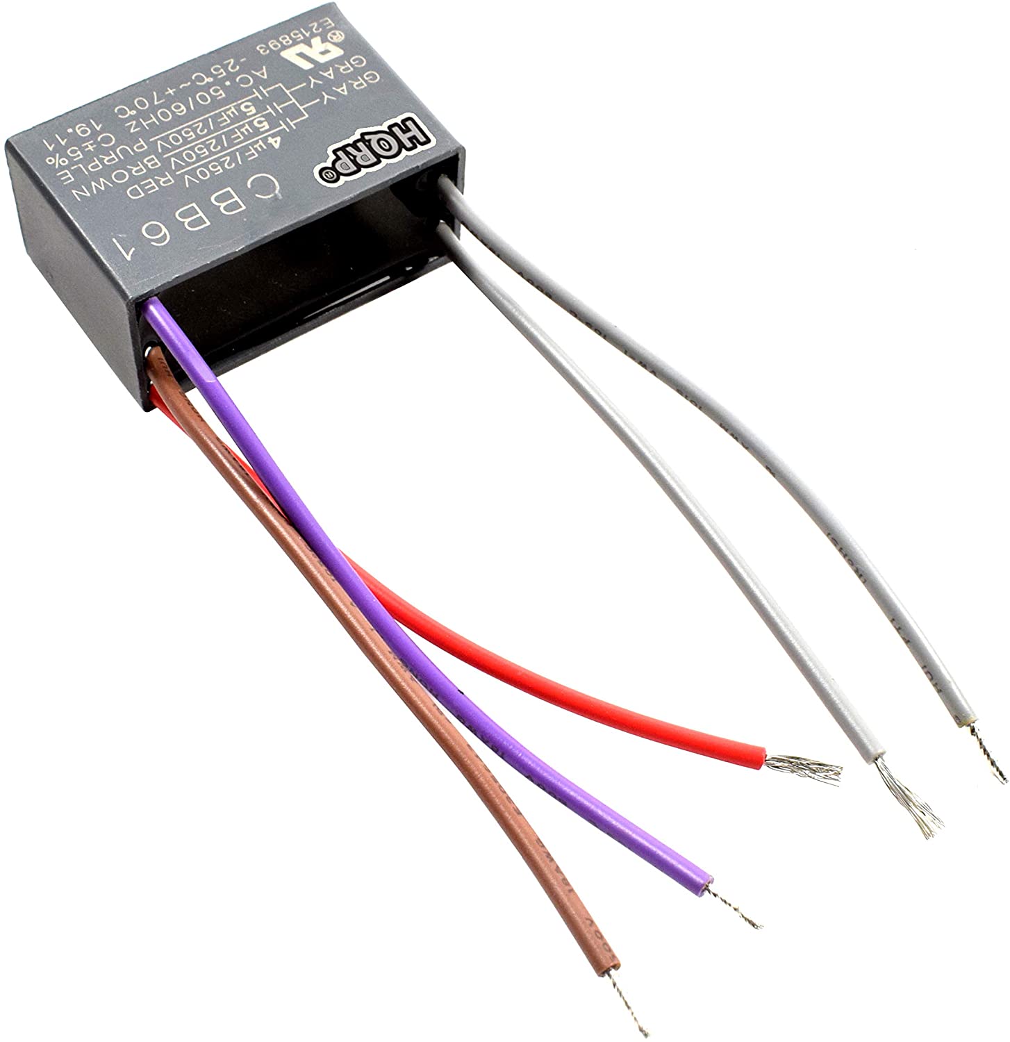 HQRP Capacitor CBB61 fits Harbor Breeze Ceiling Fan 4uf+5uf