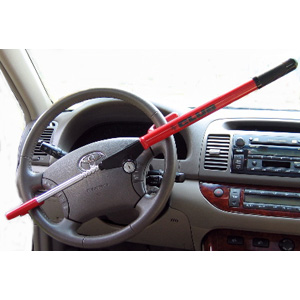 Winner International The Original Club Vehicle Anti-theft Steering Wheel  Lock (Red)