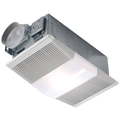 Photo 1 of Broan-Nutone Ceiling Bathroom Exhaust Fan and Light Combo 100-Watt Incandescent Lighting 4.0 Sones 70 CFM