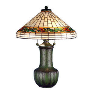 Meyda Lighting 25"H Bungalow Pine Cone Table Lamp