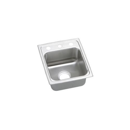 Elkay 15x17x6 1 2 2 Hole Single Band Ada Stainless Steel
