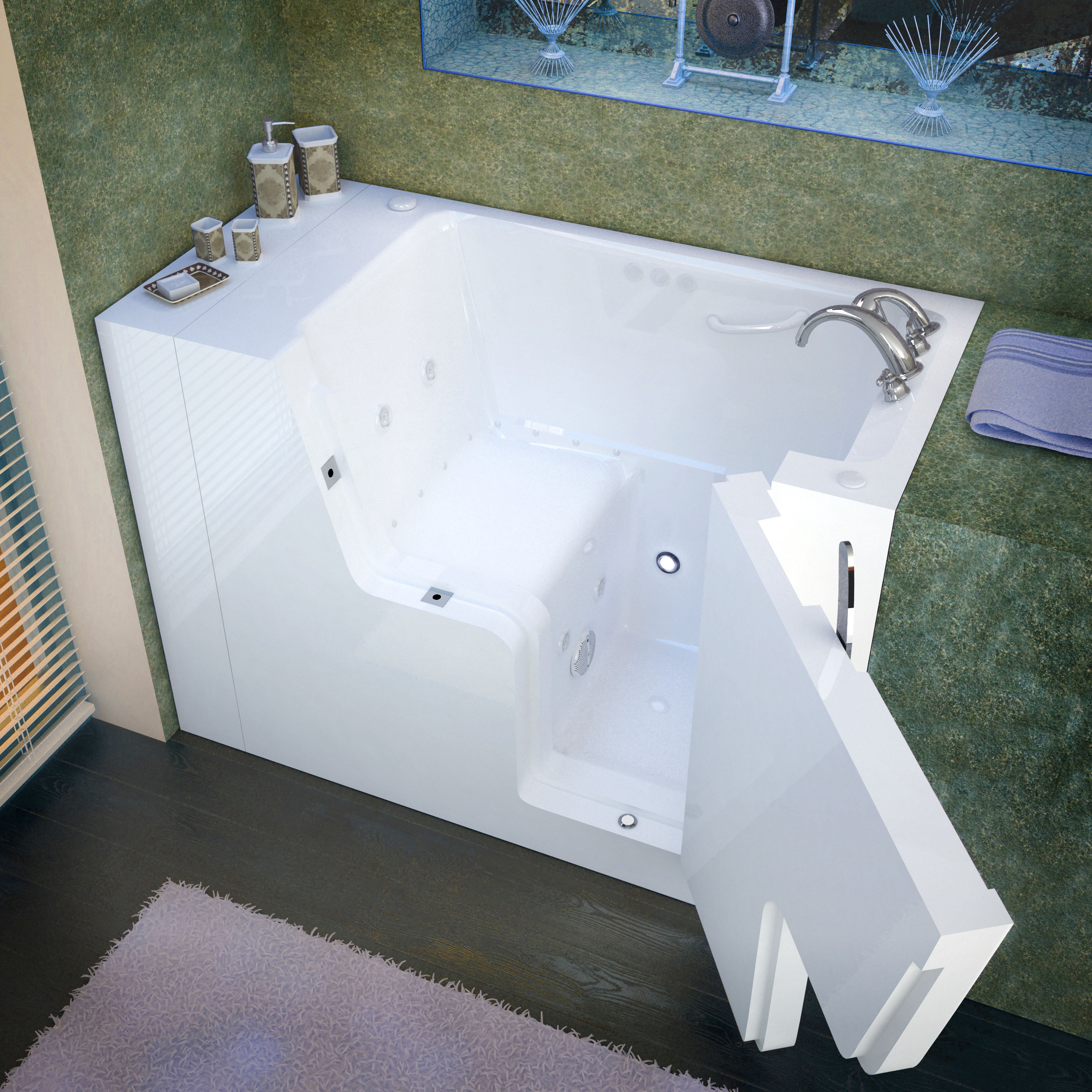 Freestanding Tubs In Tools At Kmart Spa World 29x53 Right Drain White Whirlpool Air Jetted Wheelchair Accessible Walk In Bathtub