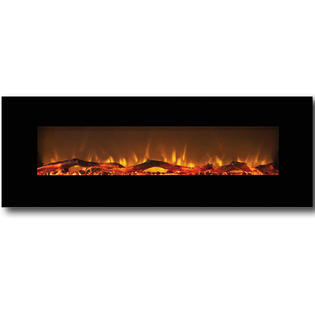 Moda Flame Oakland 72 Inch Log Linear Wall Mounted Electric Moda Flame Oakland 72 Inch Log Linear Wall Mounted Electric Fireplace Per Ea
