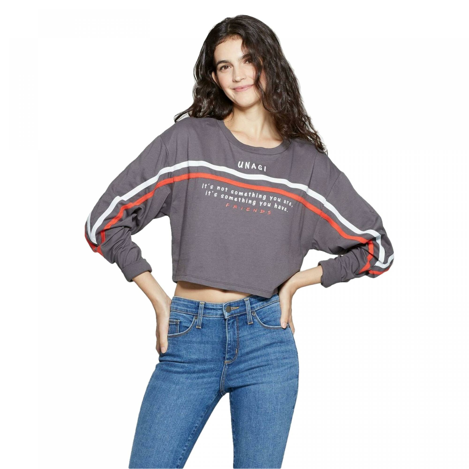 Friends crop top outlet sweatshirt