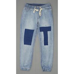 36 Point 5 Women's Elastic Washed Denim Joggers Jeans