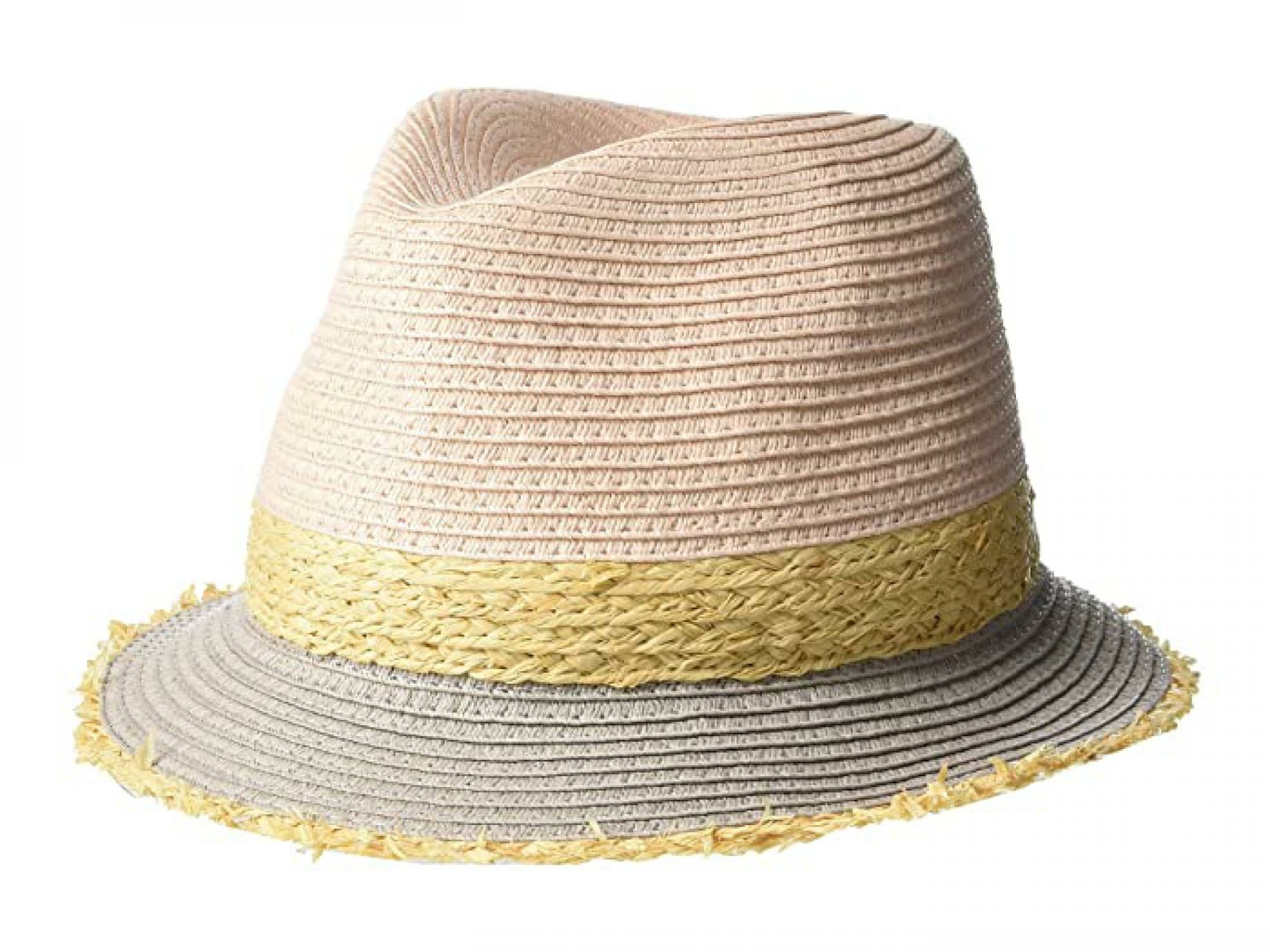 Steve Madden Women's Colorblocked Short Brim Fedora Hat