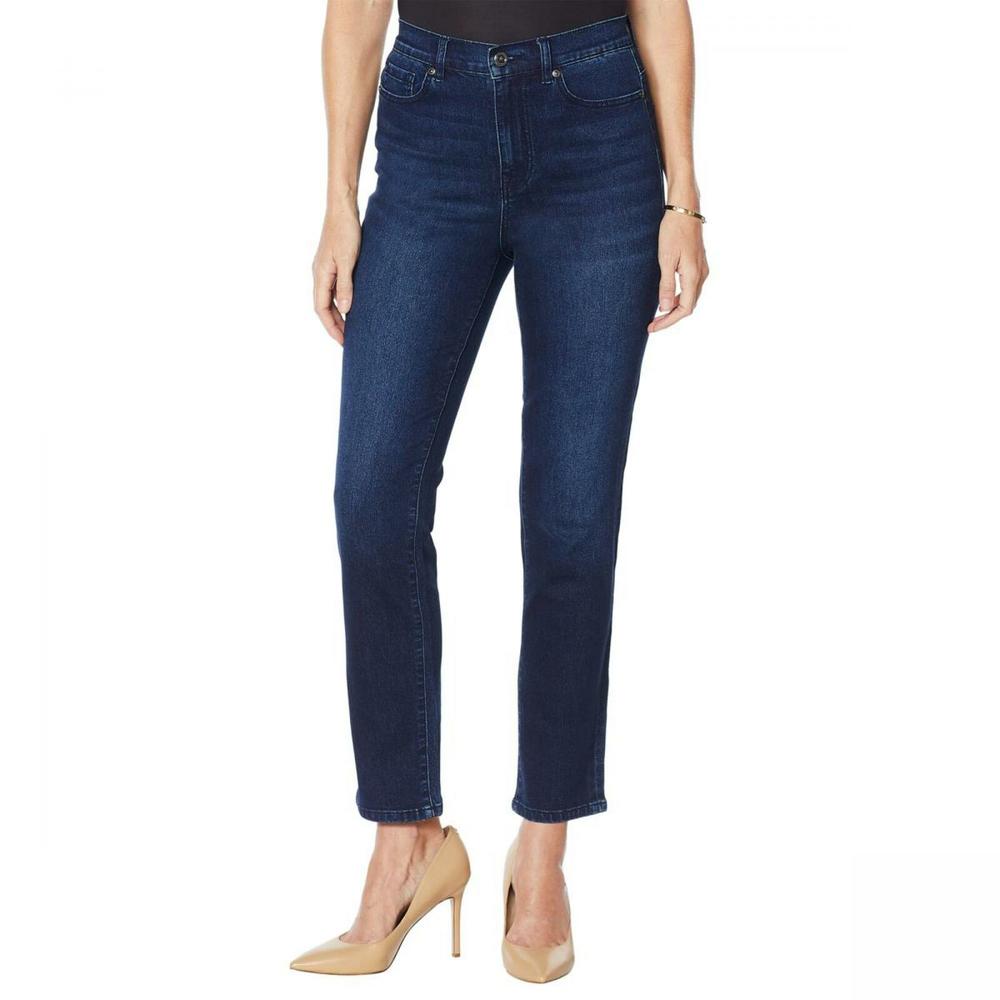 DG2 by Diane Gilman Women's Tall Classic Stretch Straight Ankle Jeans
