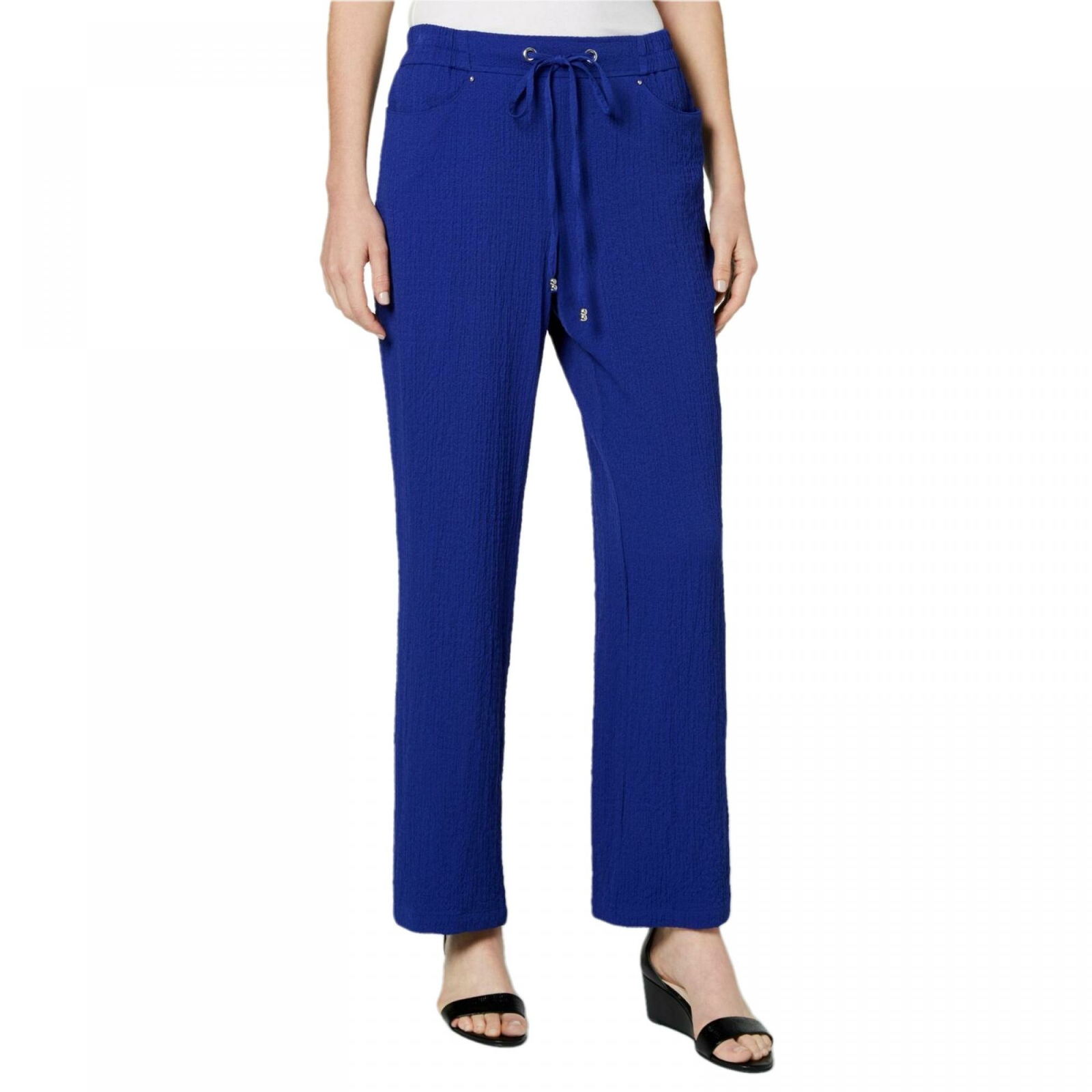 Women's Blue Wide-Leg Pants