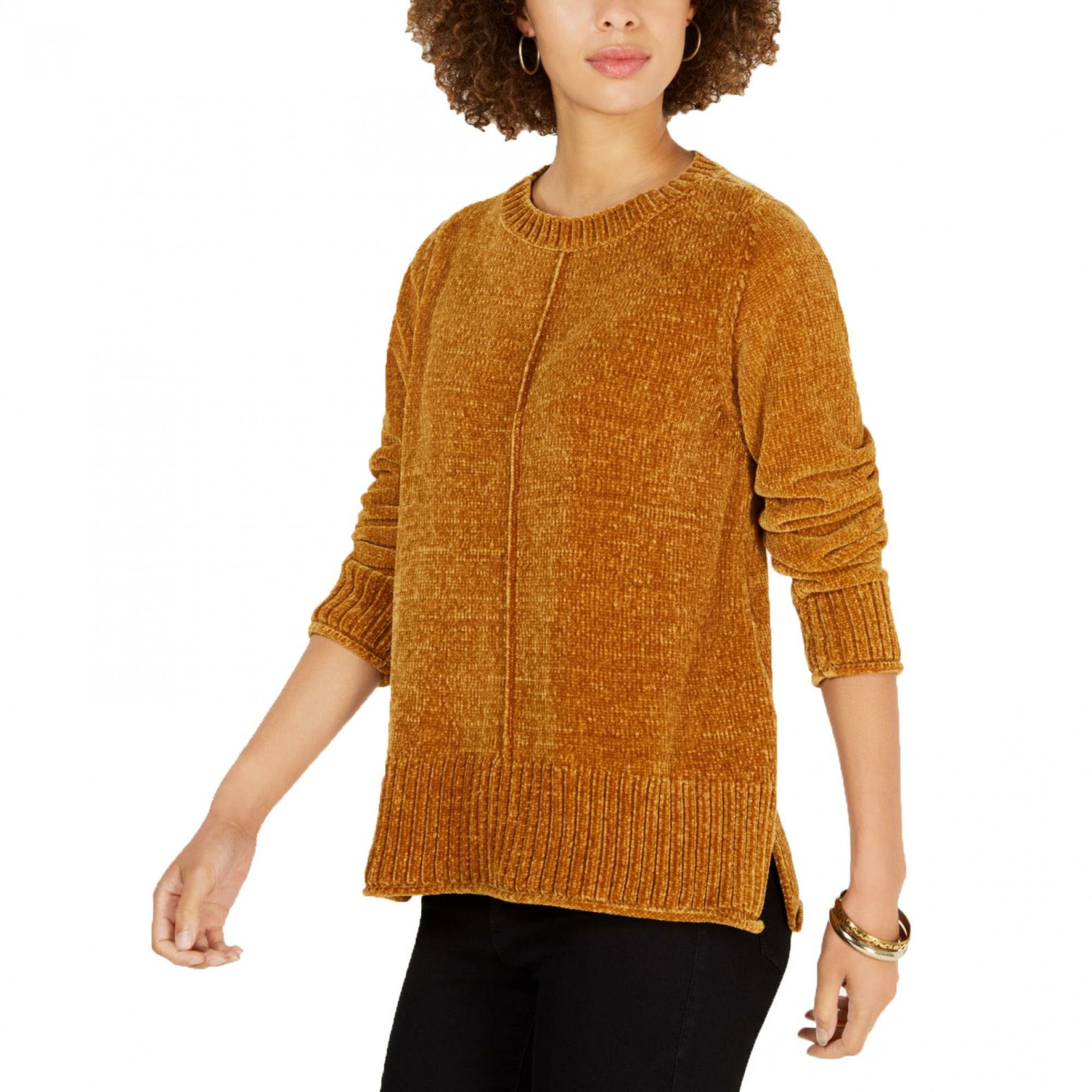 Style & Co Women's Chenille V-Neck Tunic Sweater, Created for