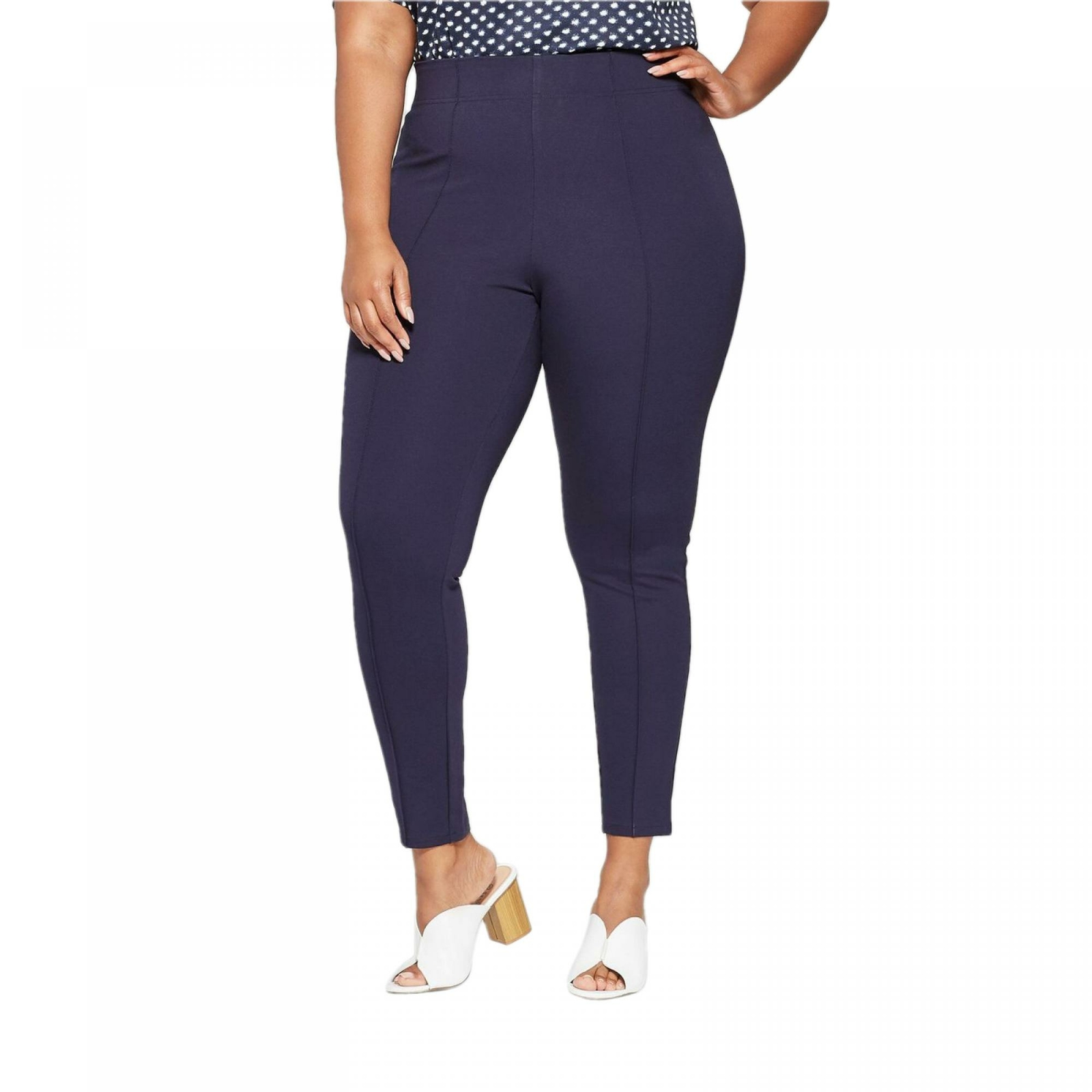 AVA & VIV Women's Women's Plus Size High-Waisted Capri Leggings