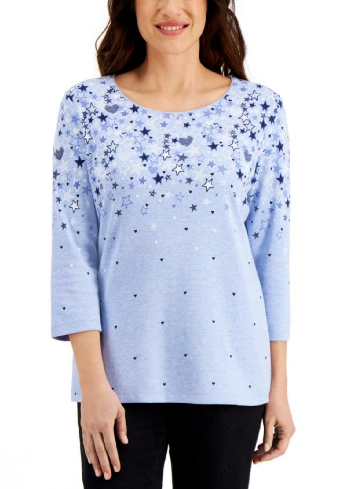 Karen scott store petite blouses