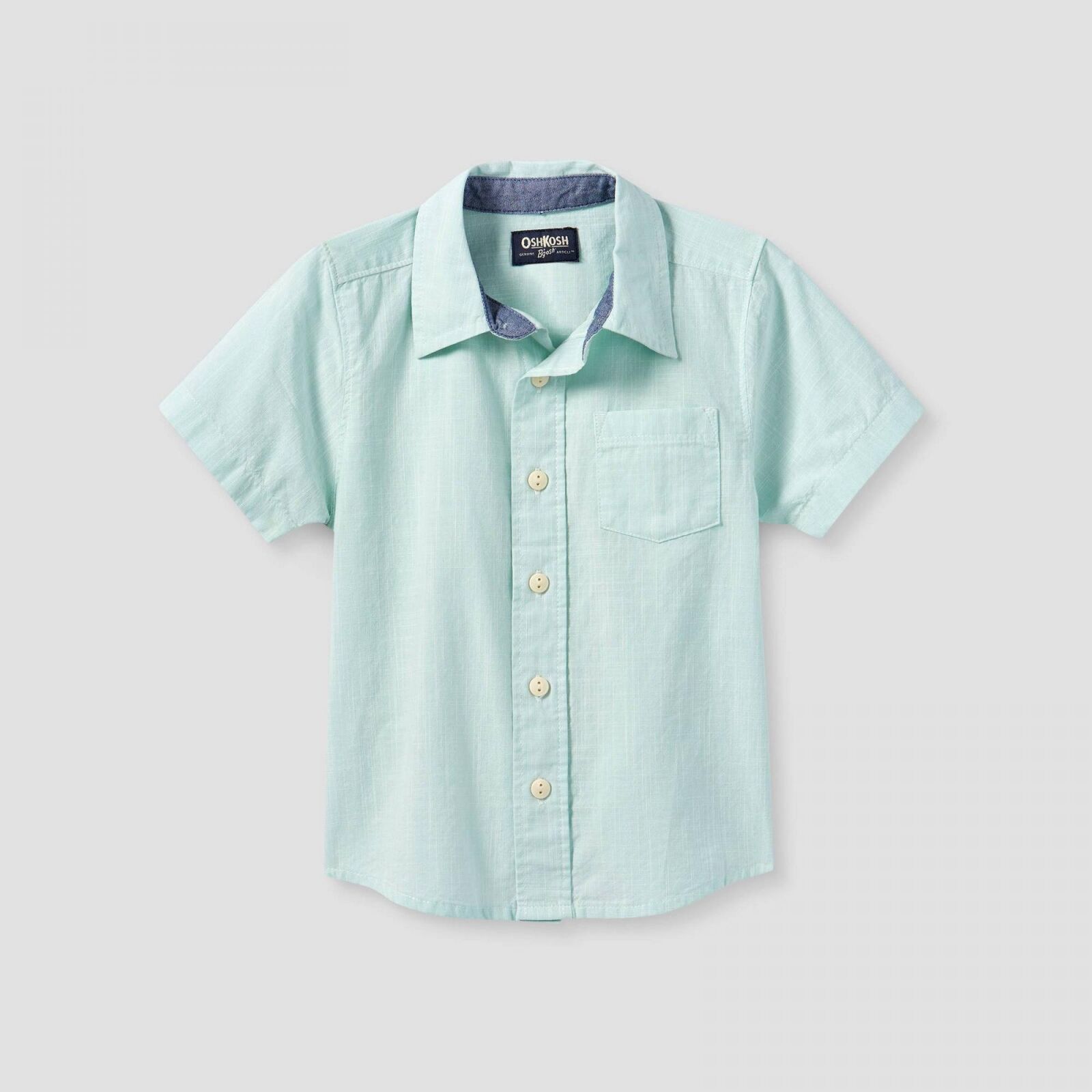 Oshkosh B'gosh Toddler Boys' Woven Short Sleeve Button-Down Shirt