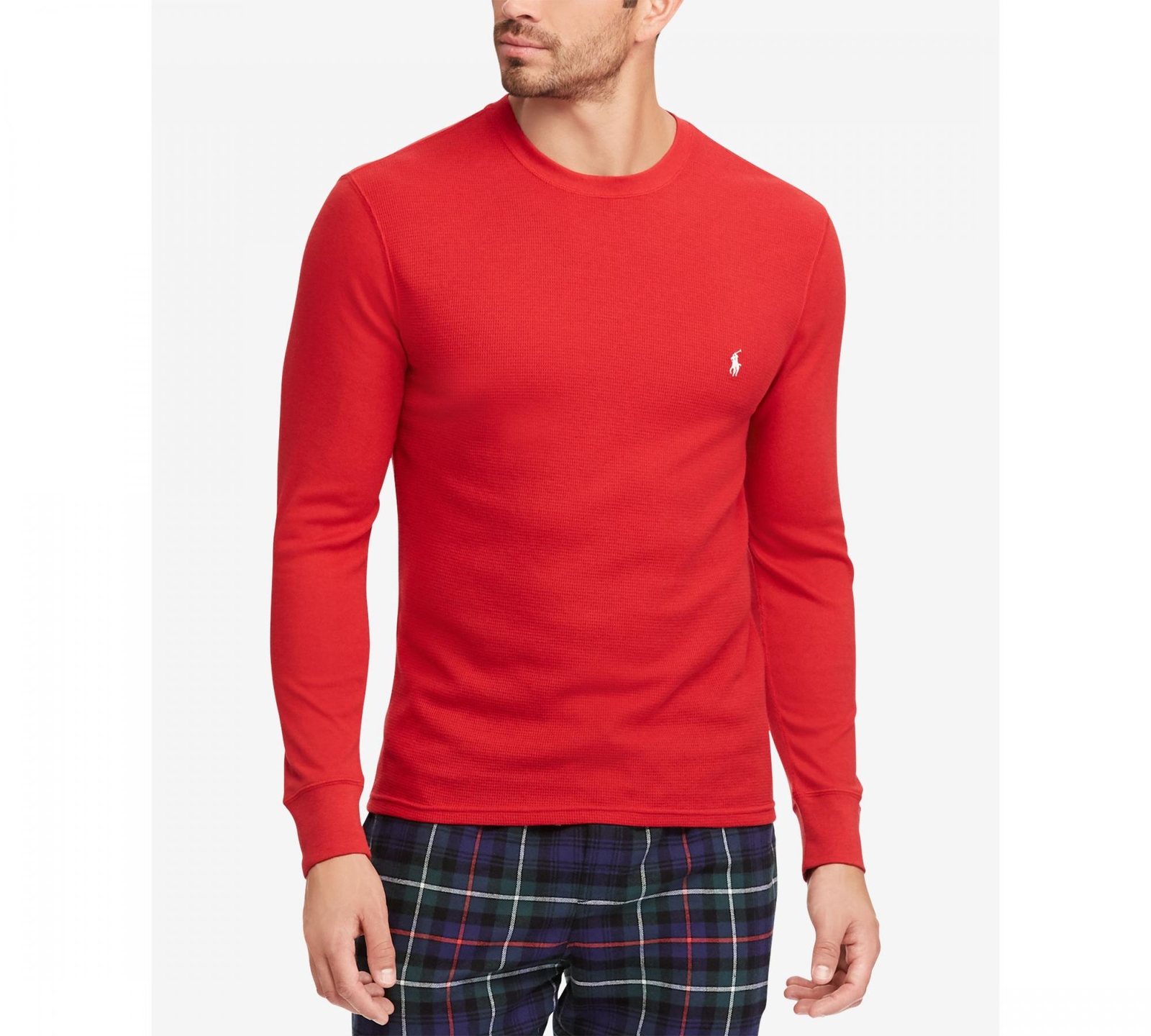 Ralph lauren men's waffle shirt online