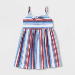 Oshkosh B'gosh Toddler Girls' Sleeveless Striped Tie-Front Dress