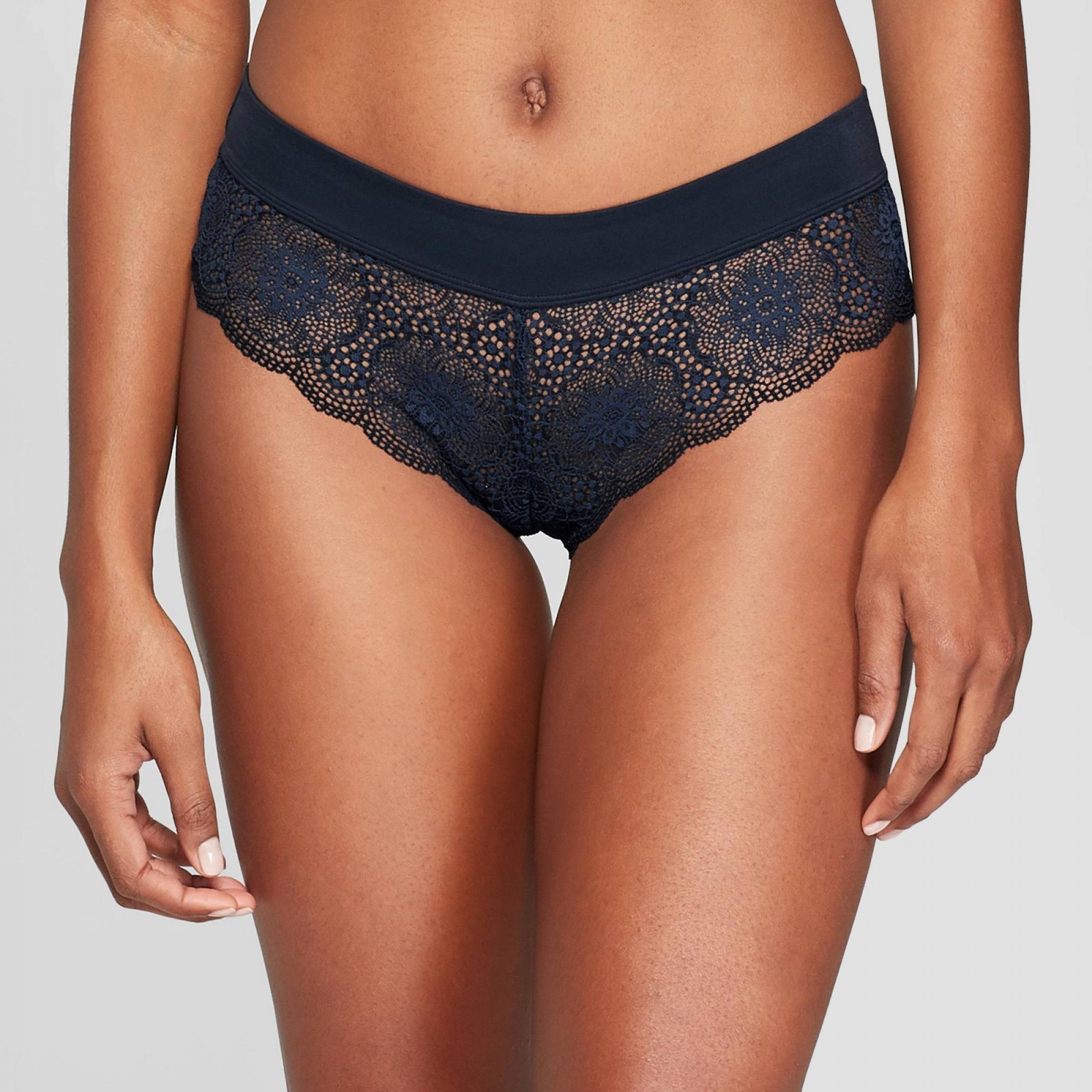 Auden Women s Lace Cheeky Underwear with Micro Waistband