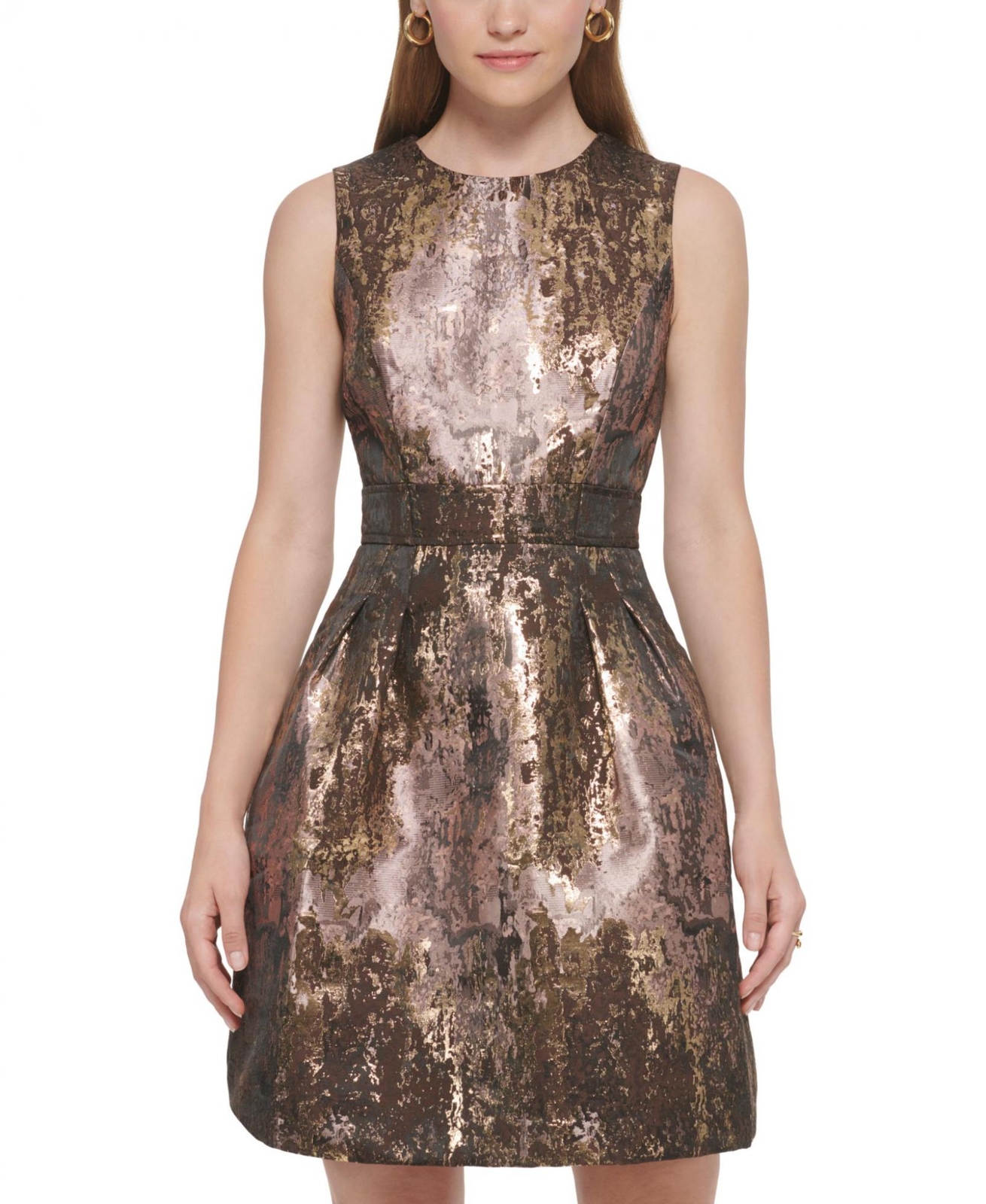 Vince camuto metallic clearance dress