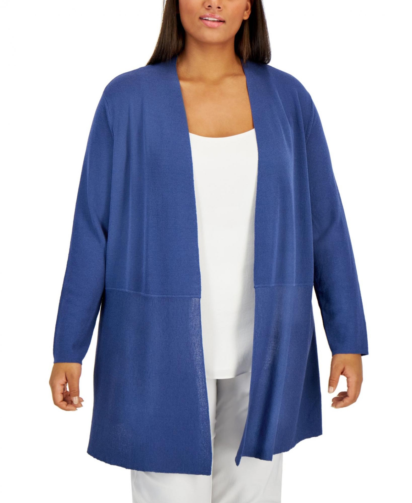 Anne klein open front cardigan shop