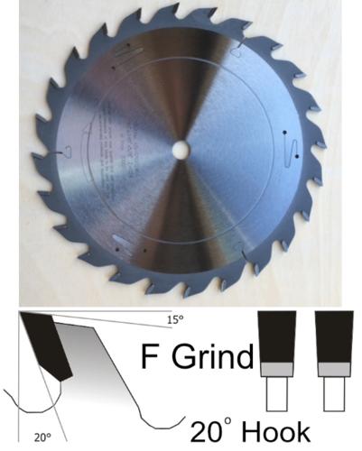 Magnate HR181 Heavy Duty Rip Saw Blades - 18" Diameter, 40 Tooth, 1" Bore, .184" Kerf, .134" Plate