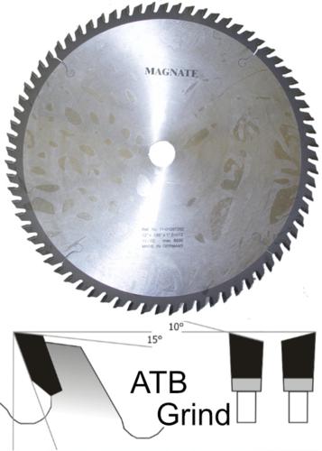 Magnate C1816 Standard Cut-Off Saw Blades, ATB Grind, 1" Bore - 18" Diameter, 60 Tooth, 10 degree Hook, .180" Kerf