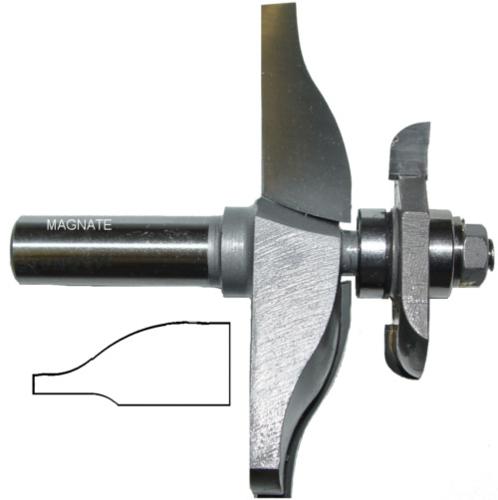 Magnate 3805C Raised Panel Router Bit, Ogee with Under Cutter - 1-3/8" Reveal , 3-1/2" Overall Diameter, BR-05 Bearing