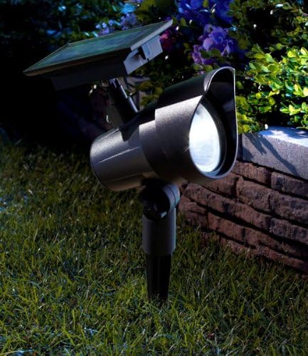 Coleman Cable Moonrays 93380 Premium Output Solar Spotlight, LED is 6X-Brighter