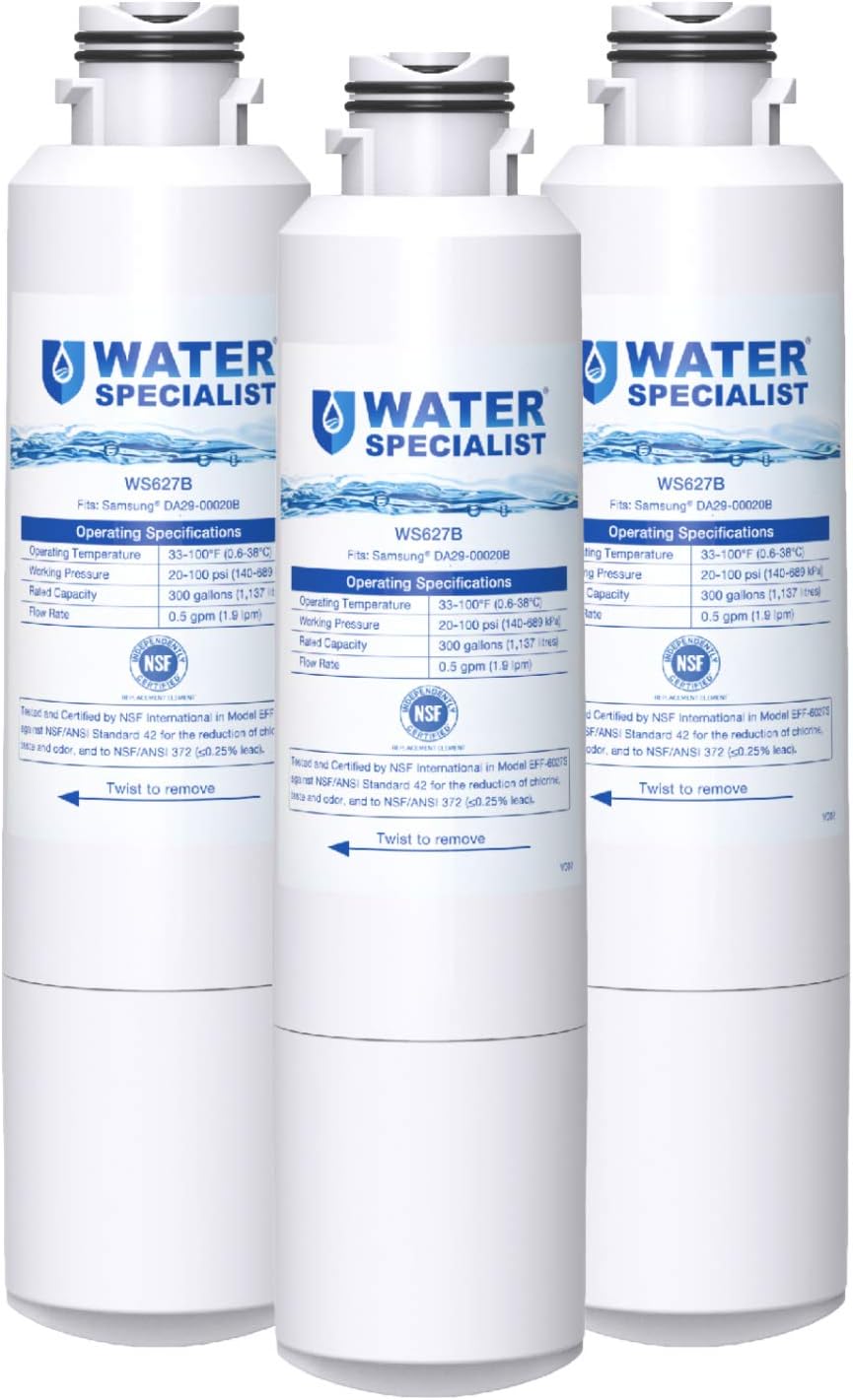 Aqua Fresh Replacement Water Filter for RF28HMEDBSR/AA Refrigerators ( 3 Pack )