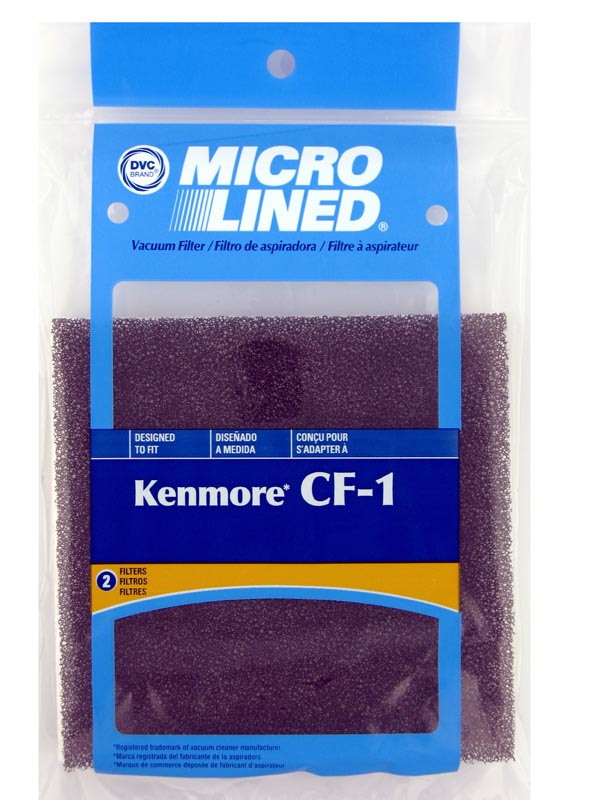HOME CARE 2 For CF-1 Secondary Motor Filters for Canister Vacuums Fits 86883, 81002. 2 pk.