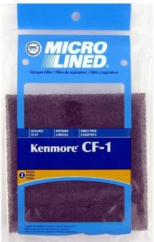 HOME CARE 6 Ken CF-1 Secondary Motor Filters for Ken Canister Vacuums Fits 86883, 81002. 6 pk.