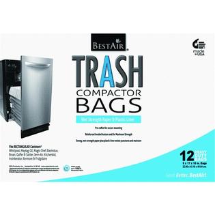 Pre Cuffed Bestair Trash Compactor Bags 16 D X 9 W 17 H Bestair Pre Cuffed Trash Compactor Bags 16 D X