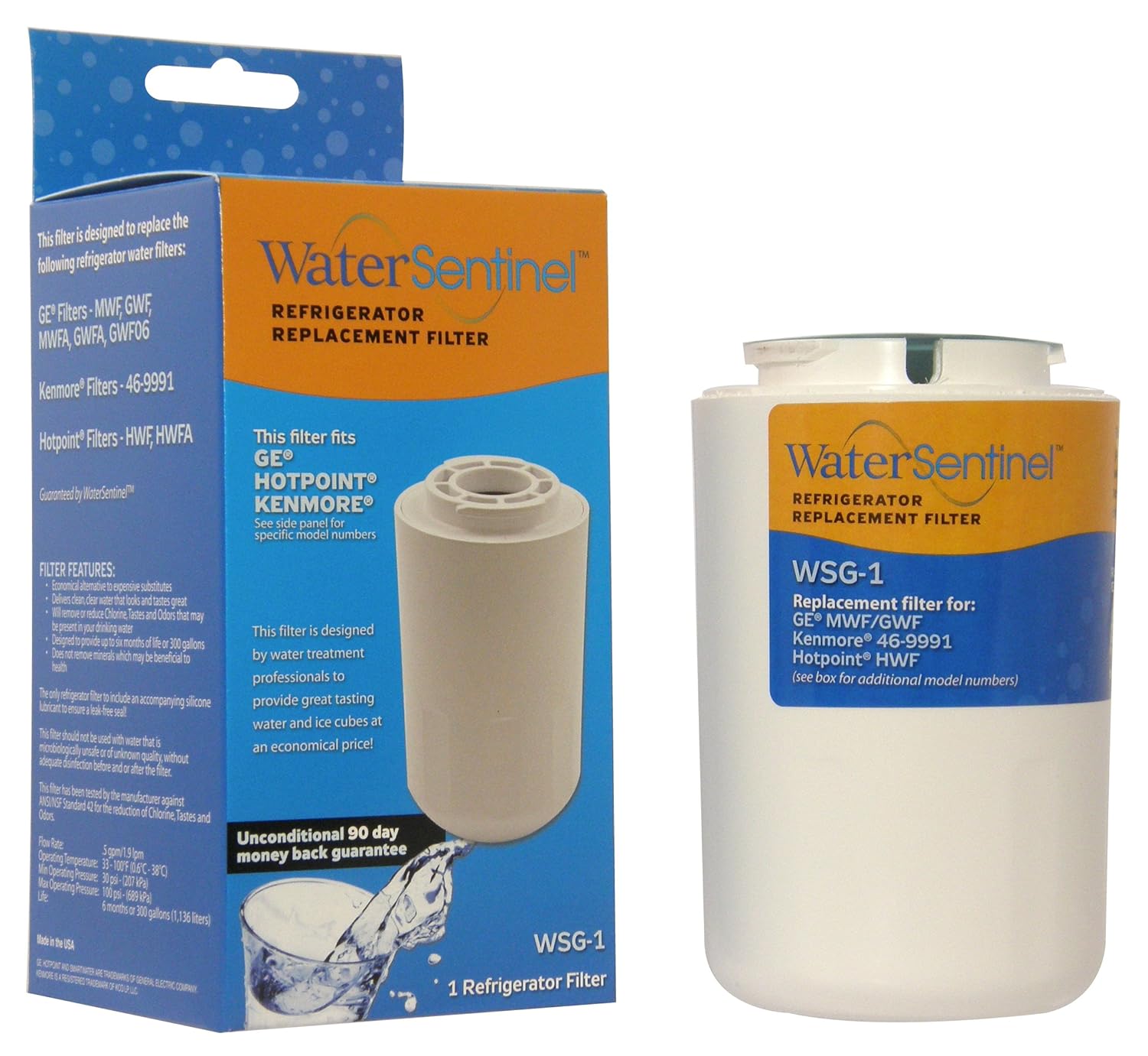 Water Filter GE SmartWater MWF Refrigerator Water Filter  1-Pack
