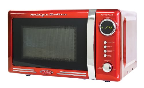Red Countertop Microwaves Kmart Nostalgia Electrics Rmo770red Retro Series Countertop Microwave Oven