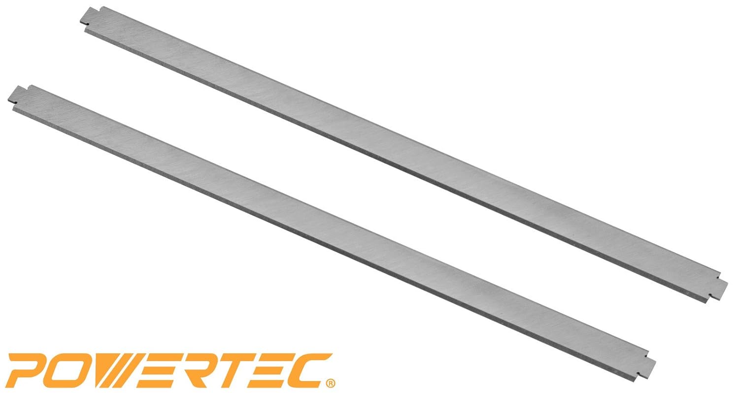 Powertec 128070 13-Inch HSS Planer Knives for Ridgid TP1300, Set of 2