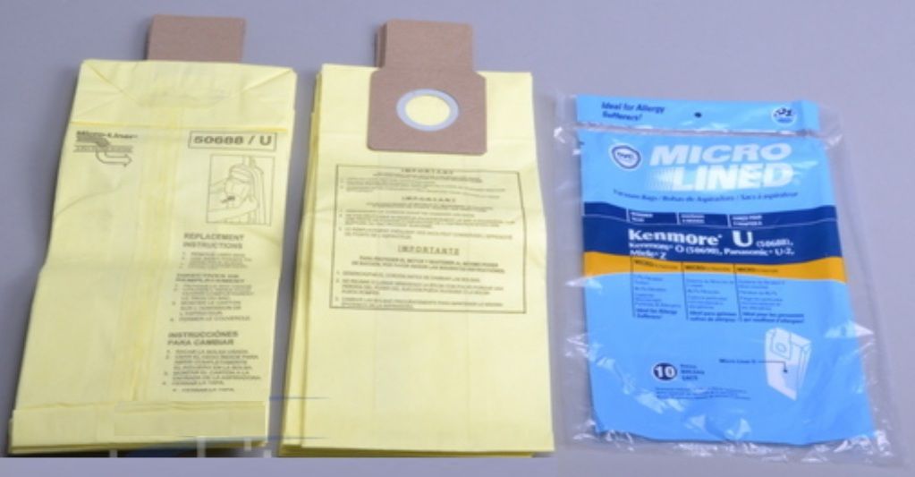 HOME CARE 10 For Ken UPRIGHT 50688 & 50690 MICROFILTRATION VACUUM SWEEPER BAGS
