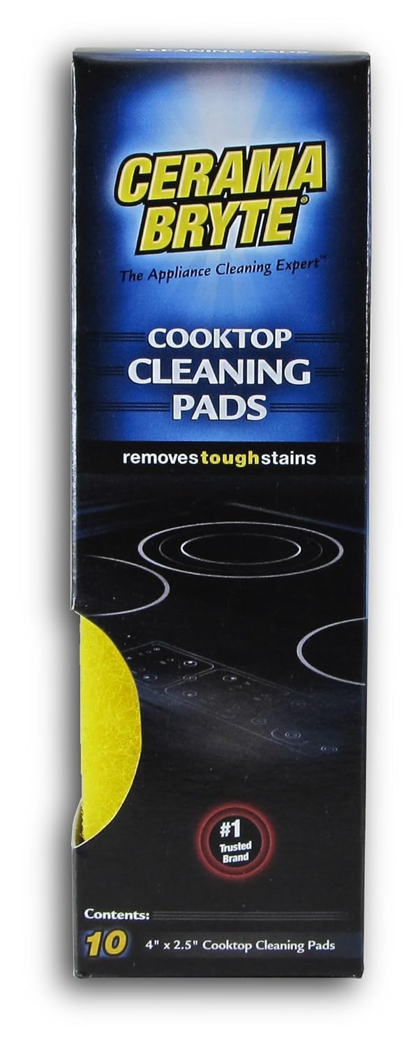 Cerama Bryte Ceramic-Glass Cooktop Cleaning Pads - 4 pack