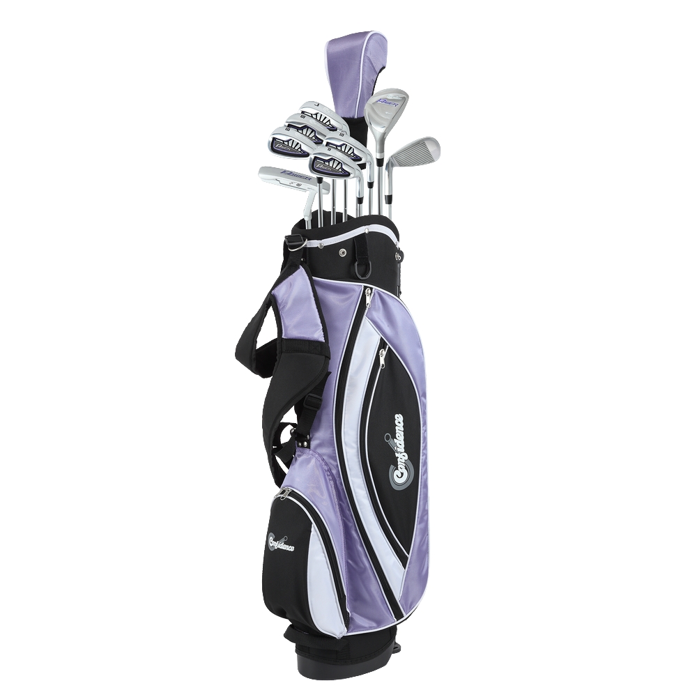 Confidence Golf Lady Power V3 Club Set &amp; Stand Bag