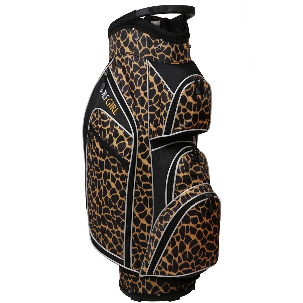 GolfGirl Golf Girl Ladies 14 Way Cart Bag - Leopard Skin