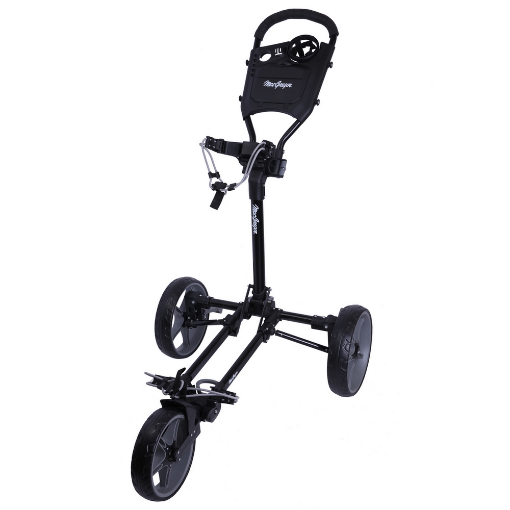 MacGregor Golf Flat Fold 3 Wheel Golf Cart / Trolley - Folds Completely Flat