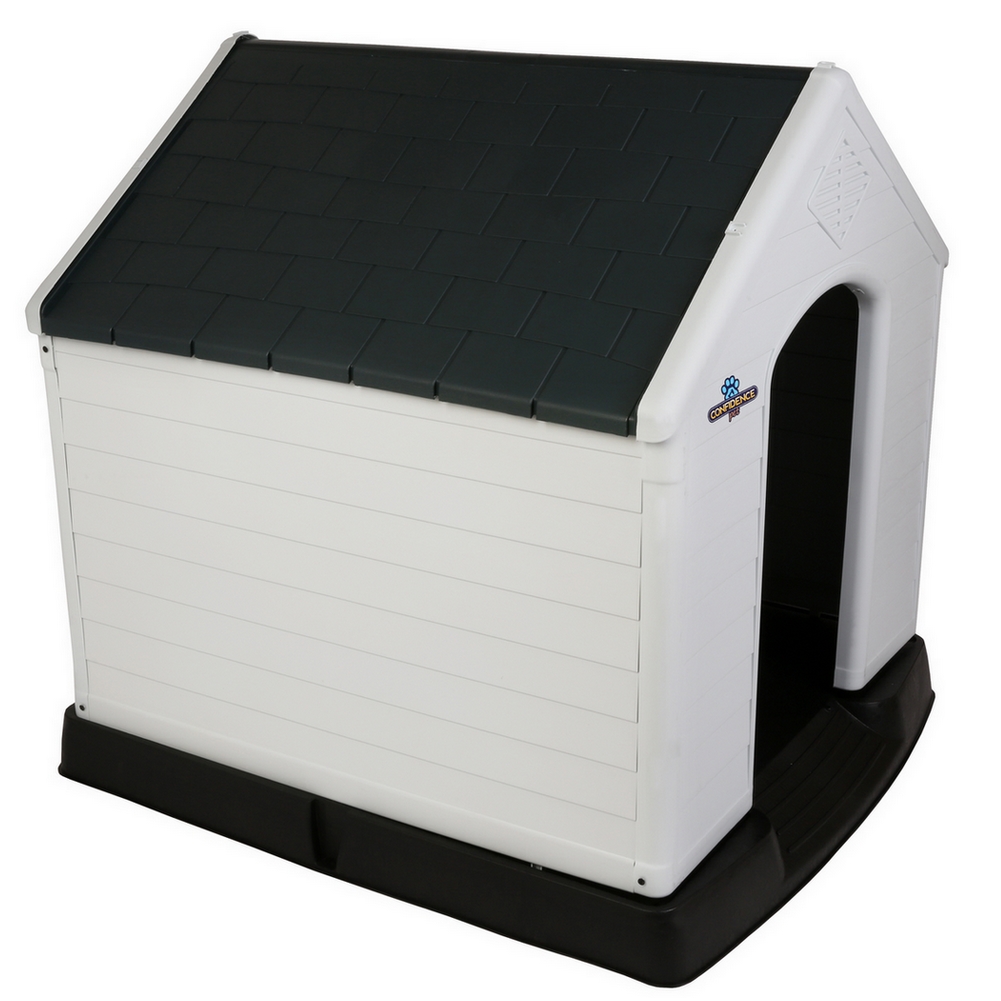 Confidence Pet Large Waterproof Plastic Dog Kennel Outdoor House
