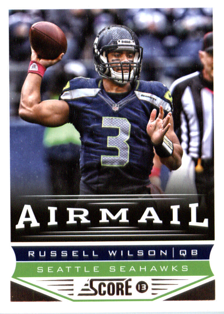 score 2013 score football 249 russell wilson air mail seattle seahawks