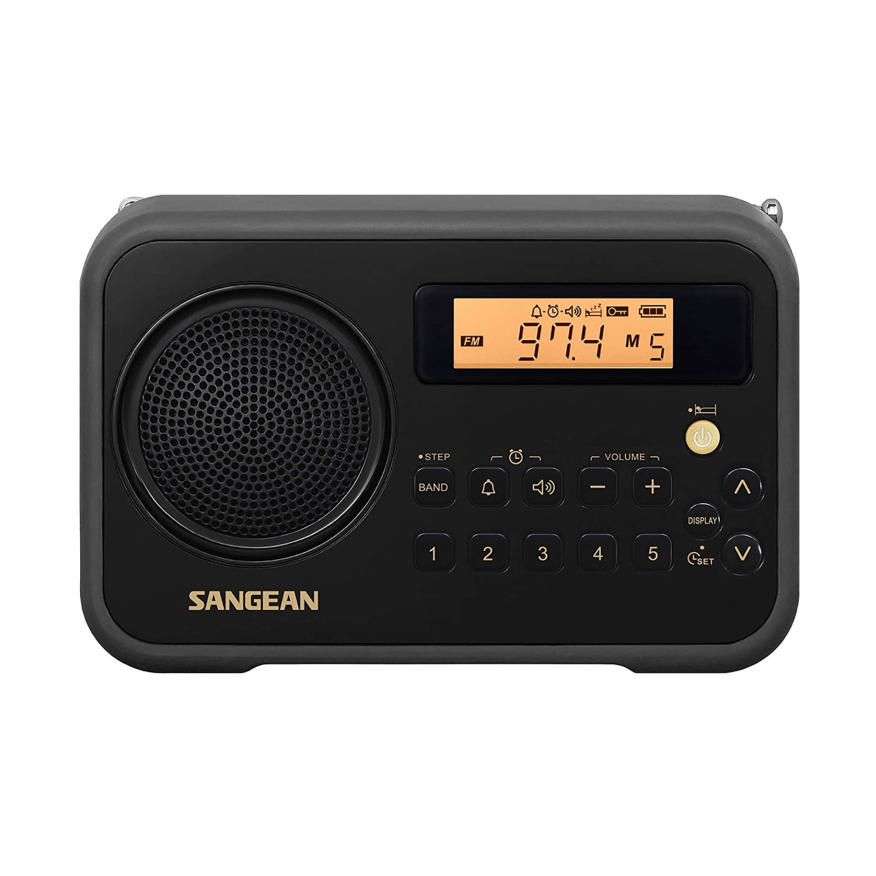 Sangean SG-104 FM-Stereo / AM Digital Tuning Portable Receiver (Black)