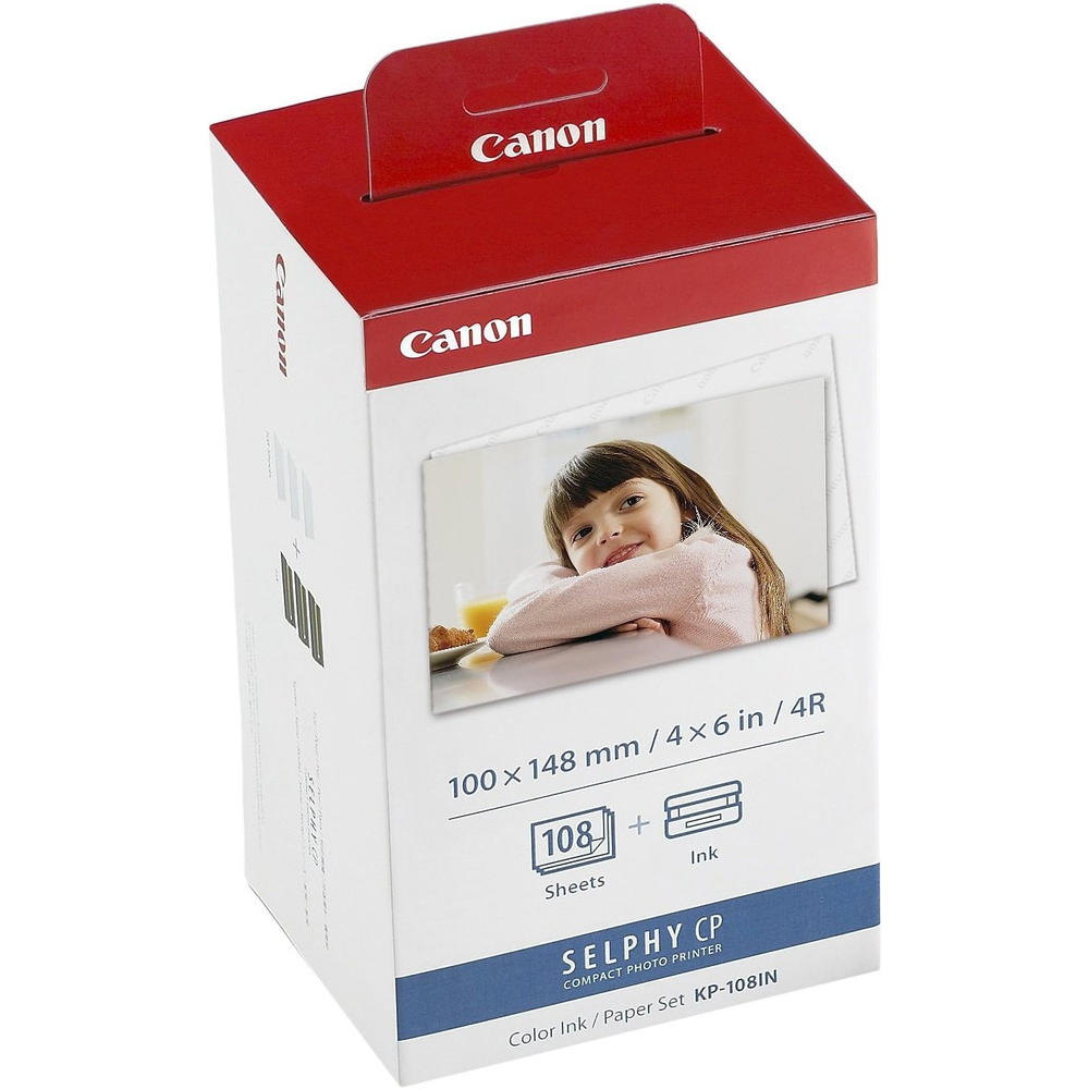 Canon KP-108IN Color Ink / 108 Sheet 4x6 Paper Set