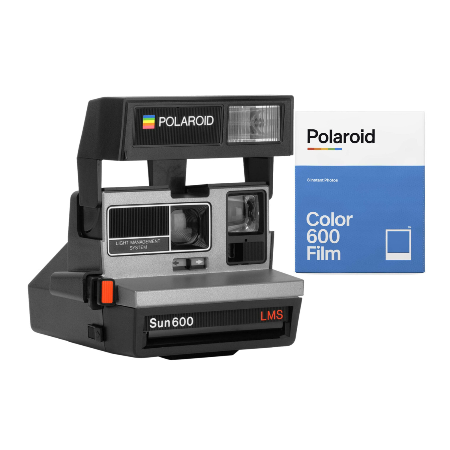 ergens bij betrokken zijn Alabama Ellendig Polaroid Originals VC-1002 Polaroid 600 Sun600 LMS Silver Camera with Color Instant  Film for 600 Cameras
