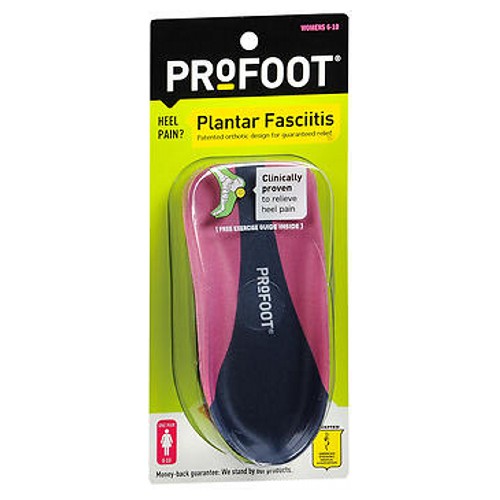 Profoot ProFoot Plantar Fasciitis Heel Gel Insert Women's Fits, 1 Pair, Size 6-10