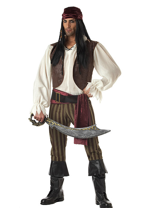 California Costume Adult Rogue Pirate - Brown