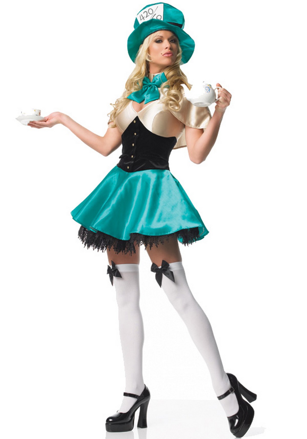 Leg Avenue 3 Pc Tea Party Hostess Costume - Green
