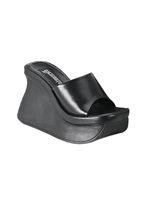 Demonia Women's 4 1/2 Inch Platform Sandal - Black Pu