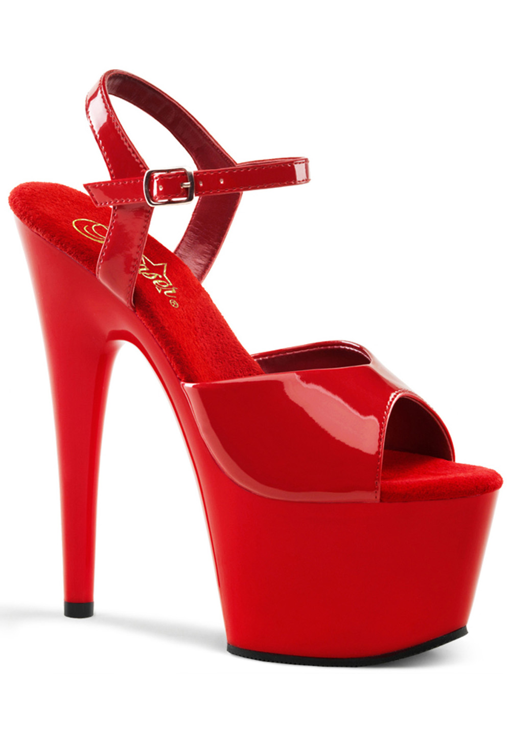 PLEASER CLEARANCE Women's 7 Inch Stiletto Heel Ankle Strap Platform Sandal
