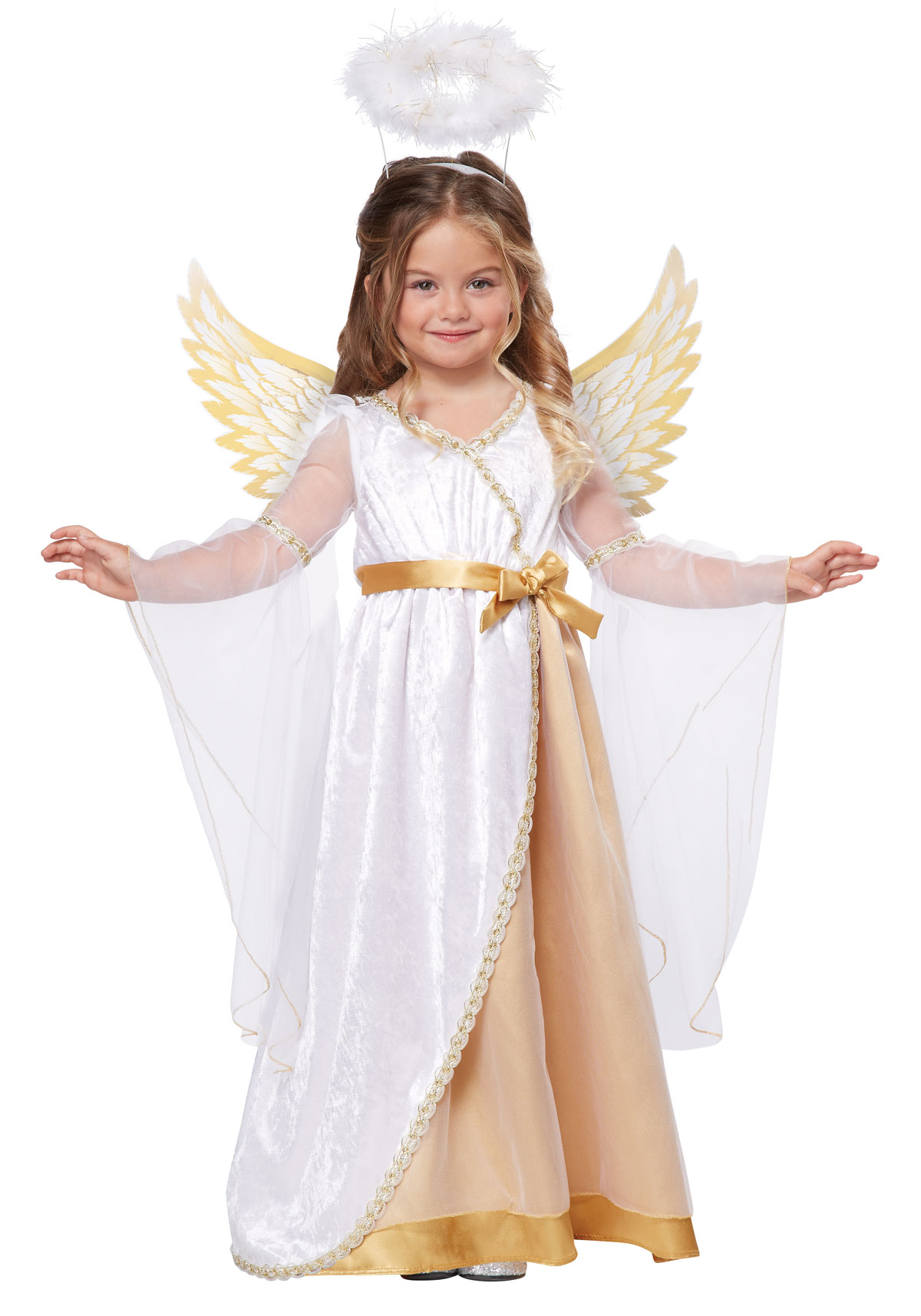 CALIFORNIA COSTUME COLLECTIONS Sweet Little Angel - White/Gold